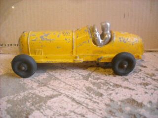 Vintage Hubley Kiddie Toy Indy Race Car 5 W/ Driver 1 - 456 Made In Usa