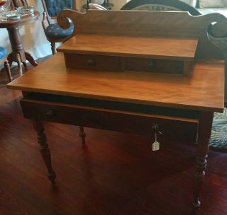 Antique Cherry Federal Writing Desk with back splash - LOCAL PICK UP ONLY 2