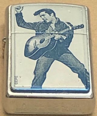 2003 Elvis Presley Playing Guitar Very Rare Zippo Lighter With Delivery