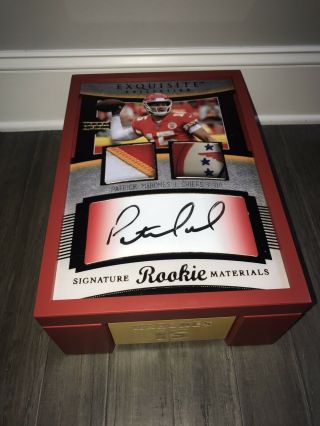 Patrick Mahomes Custom Exquisite Card Storage Case For Graded Slabs Bgs/psa