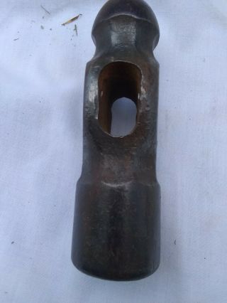 Vintage Large plumb Ball Peen Hammer Approx 36 oz.  Head only. 2