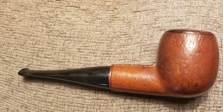 Vintage Longchamp France Tobacco Smoking Pipe Leather Wrapped Apple