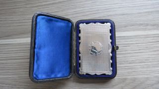 A Fine Quality 19th Century George Unite Silver Card Case