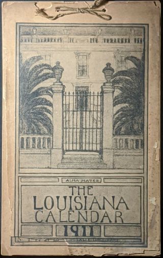 1911 Antique Orleans Calendar Rosalie Urquhart Newcomb College Poetry Art