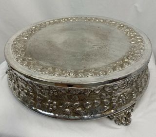 Antique Victorian Silver Plated Cake Stand,  14 