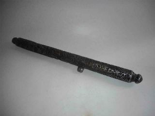 Antique Tibet Top Very High Aged Derge Openwork Iron Pen Case 1500