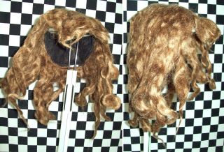 Size 16 Antique Light Brown Long Mohair Wig From 1930 