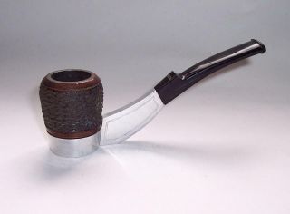 Vintage Dr Plumb Peacemaker 3 Briar Bowl Metal Tobacco Pipe - Smoked