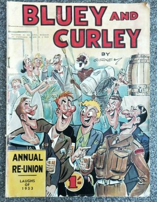 Bluey And Curley By Gurney Australian Vintage Comic Book 1953