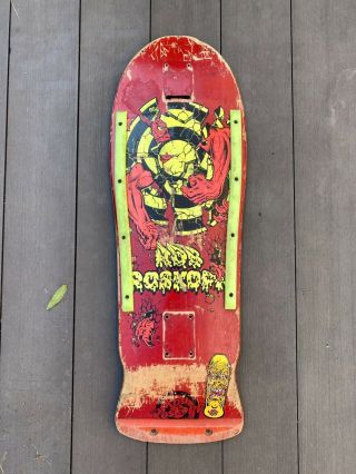 Vintage 1985 Santa Cruz Skateboards Rob Roskopp Target Iii Og Full - Size Red Dip