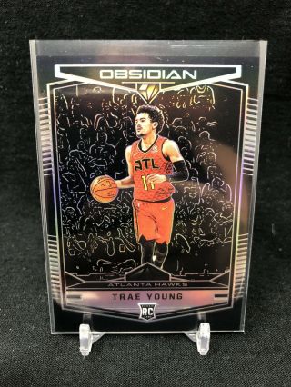 2018 - 19 Panini Obsidian Trae Young Rc Preview 575 Hawks Rookie Cardprizm N38