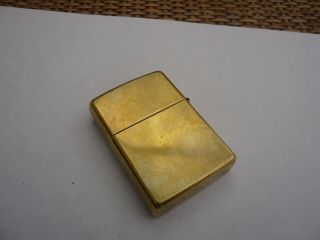 Vintage All Brass Lighter Zippo Usa C / 1996