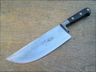 Finest Antique Torpille French Iron - Bolstered Heavy - Duty Carbon Steel Chef Knife