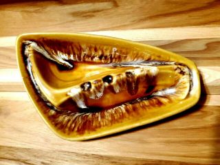 Vintage Mid Century Modern Ceramic Pottery Ashtray Made In America