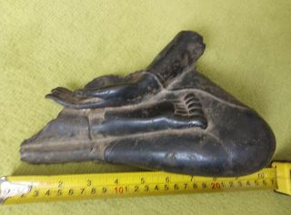 Antique Bronze Buddha Fragment Palm Foot South East Asia Thailand