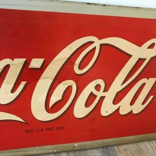 Authentic antique/vintage Drink COCA COLA tin sign 1941 3