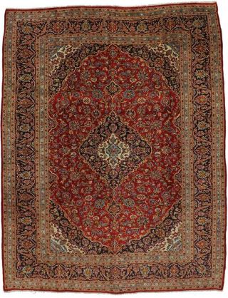 Semi Antique Handmade Floral Classic 10x13 Vintage Oriental Area Rug Wool Carpet