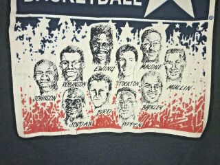 Vintage 1992 Dream Team T Shirt USA Basketball - Youth Med.  10/12 Jordan Bird 2
