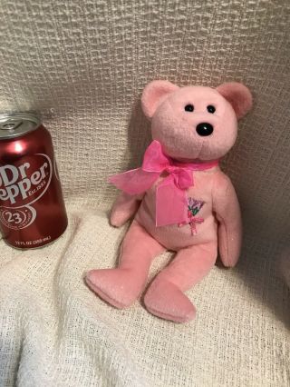 Stash Jar - One Of A Kind Pink Beanie Baby