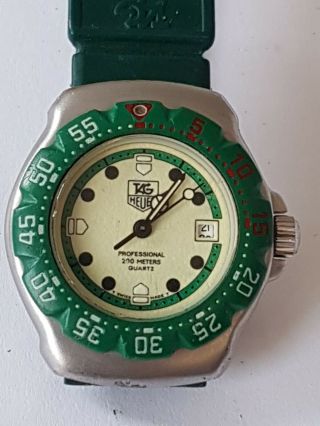 Vintage Tag Heuer Professional 200 Meters Ladies Watch With Date Indicator.
