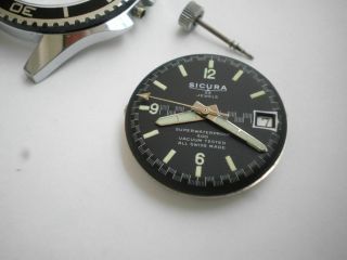 Sicura diver big 42 mm.  men ' s Breitling old stock vintage wrist watch 3
