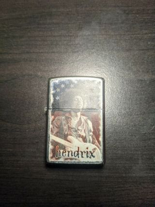 Jimi Hendrix Zippo Lighter Windproof Red White Blue Flag Made In Usa