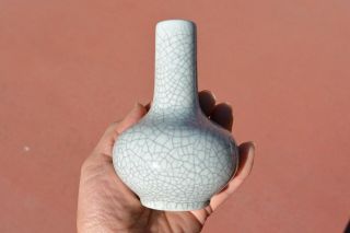 1930 ' s Chinese Guan Ge Type Crackle Glaze Porcelain Vase 2