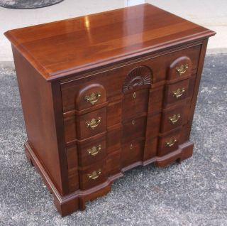 Broyhill Cherry 4 Drawer Block Front Chest