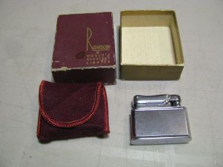 Vintage Lighter Ronson Colibri Made In West Germany With Box