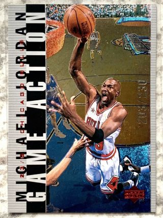 Michael Jordan 1998 Upper Deck Game Action G5 203/230 Chicago Bulls Basketball