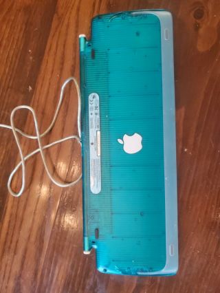 Apple Keyboard Teal Blue M2452 for iMac G3.  Vintage MULTIPLE AVAIL 2
