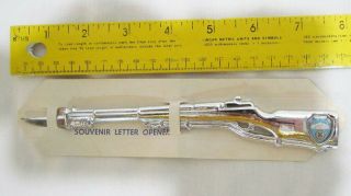 Crystal Cave Pa Vintage Souvenir Metal Miniature 7.  5 " Rifle Letter Opener As - Is