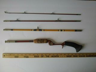 Wright & Mcgill Eagle Claw Trailmaster 4 Piece Spin Rod 6.  5 