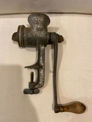 Vintage Meat Grinder Wycombe No.  30.  Wyeth Harware And Manufacturing Co.