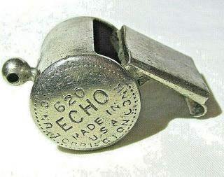 Antique Echo 620 Whistle Union Hardware Co Torrington Ct Vintage