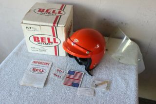 Vintage Bell Rt Helmet W/ Box 1973 Dated Brochure 7 1/4