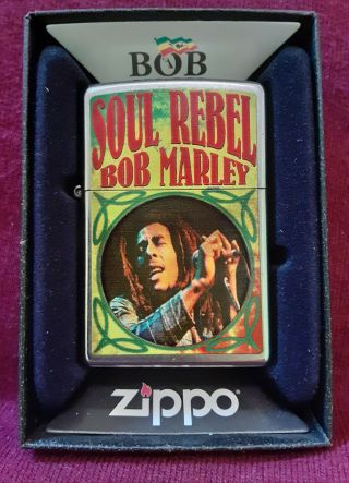 Vintage Zippo Lighter Bob Marley Soul Rebel 2016