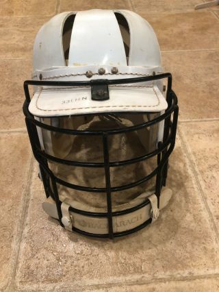 Bacharach Lacrosse Helmet Without Chin Strap - Rasin - 33lhn - Umg - L - Vintage
