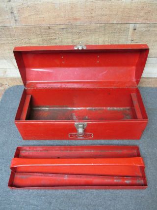 Vintage Proto Professional Tools Metal Tool Box 19 " X 7 " X 8 " W/ Removable Tray