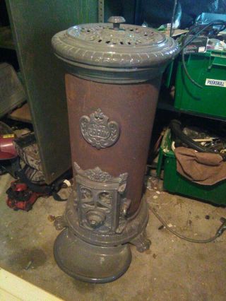 Antique French Enamel Godin Cast Iron Wood Stove P/up 1 Hr N Nyc/ Albany Sw Nh