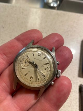 Vintage Wittnauer Chronograph Watch Cal.  Venus 188 Dial Repair/parts