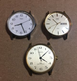 Vintage Timex Watches 1980s 2 Quartz 1 Mechanical Batteries
