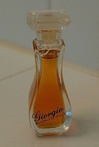 Vintage Giorgio Beverly Hills Parfum Perfume 0.  25 Fl Oz Mini Bottle