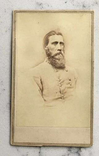 Antique Civil War Cdv Photograph Confederate General John Bell Hood Anthony Csa
