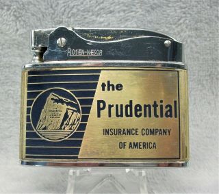 Vintage The Prudential Insurance Co.  Flat Advertising Lighter Htf