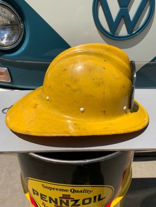 Vintage Bullard S.  F.  U.  S.  A.  Hard Boiled Fiberglass Fire Helmet Hard Hat Fireman