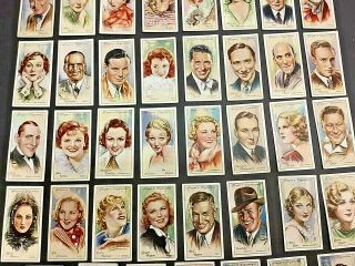 Cigarette Cards John Players ' FILM STARS ' 1934 2nd Series 47 cards 3