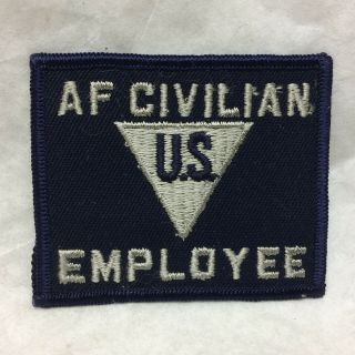 Vintage Military Patch Army Air Force Civilian Employee App 2 1/2 " X 3 " Usaf