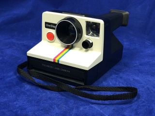 Vintage Poloroid One Step Instamatic Rainbow Strip Land Camera