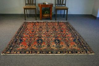 5x6 Oriental Vintage Hand Knotted Traditional Floral Wool Rustic Area Rug 2